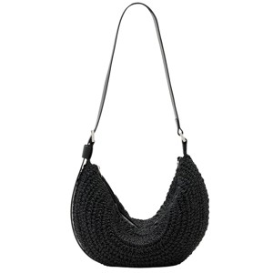 AllSaints Half Moon Waxed Cotton Shoulder Bag